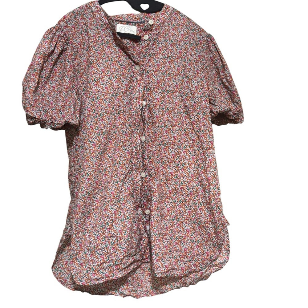 J. Crew Multicolor Floral Shirt